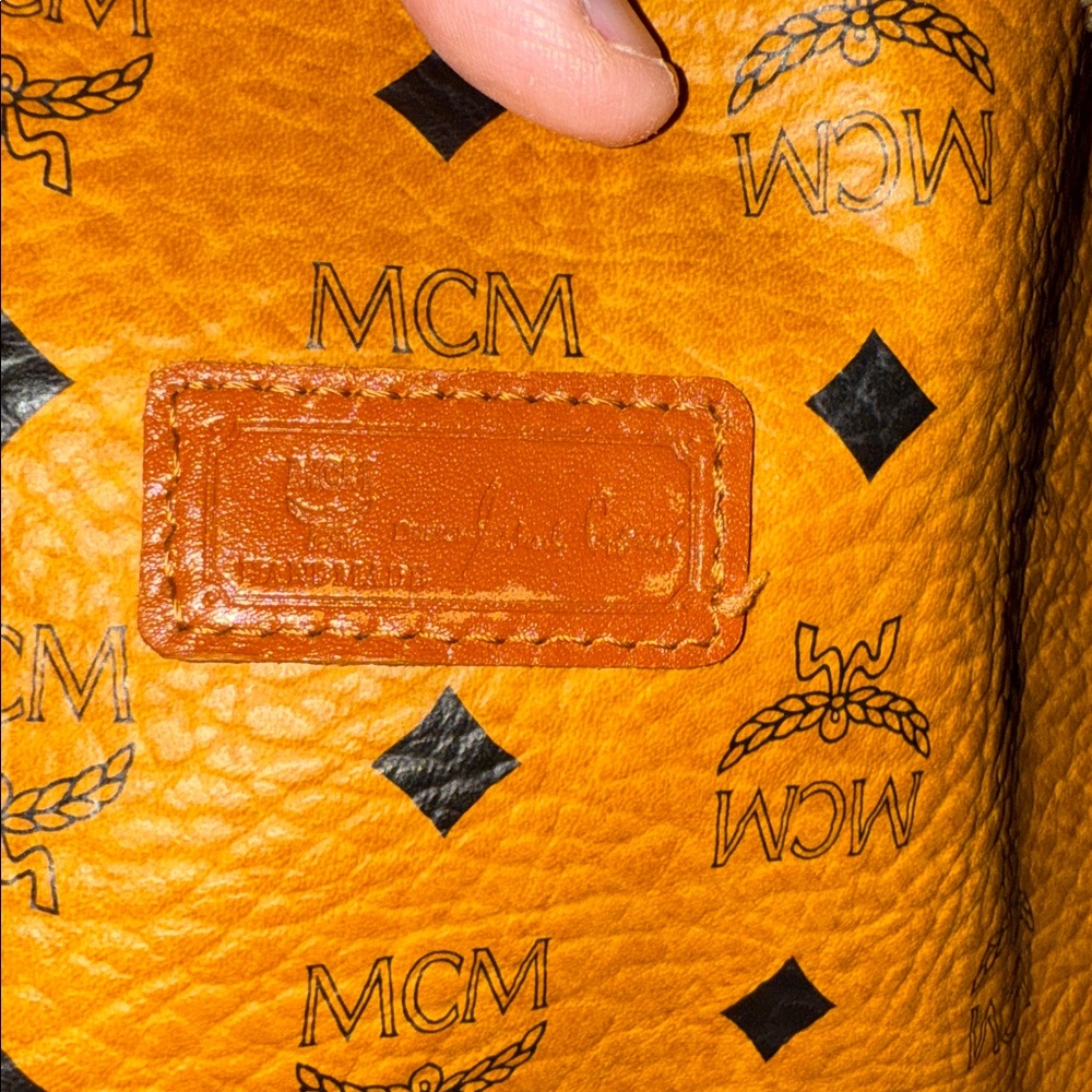 MCM Tan Monogram Travel Bag - Picture 11 of 11